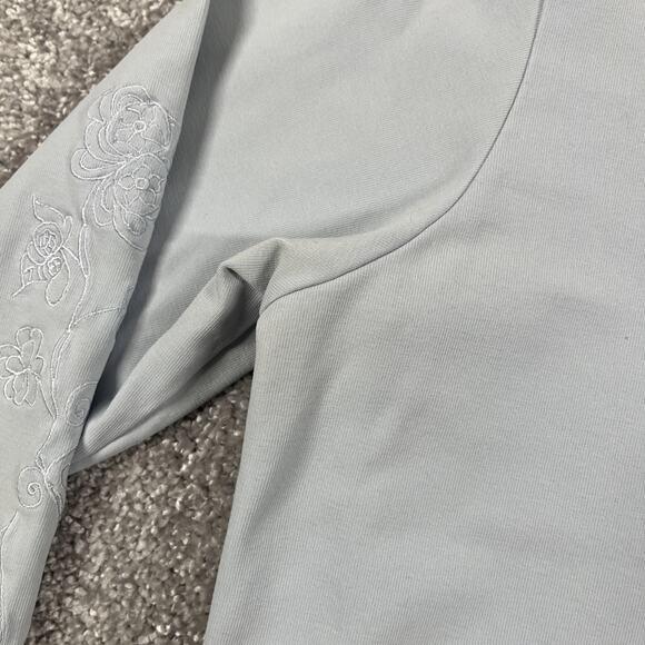 Patagonia T Shirt Womens Large Stretch Performance Floral Embroidery Hiking - Picture 6 of 14